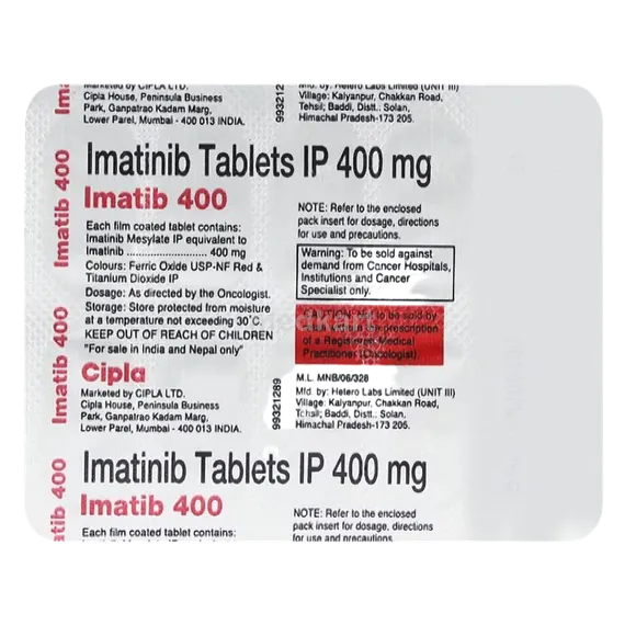 imatib 400mg tablet 10's